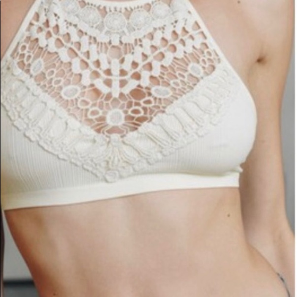 bralette Ivory lace crochet